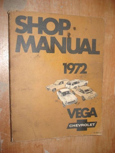 1972 chevy vega service manual shop repair book  original gm manual