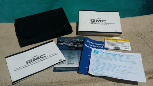 2008 gmc yukon/xl denali owners manual w/case 08 operators maintenance guide kit