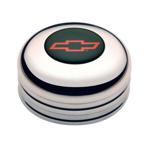 Gt performance products gt3 horn button bowtie logo polished p/n 11-1022