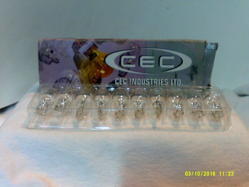 Pack of 10 cec miniature auto light bulbs #912