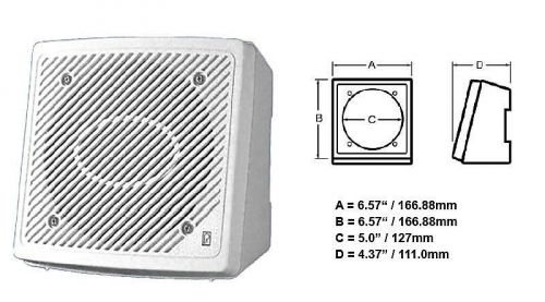 Poly-planar #ma1610 - 2-way marine speaker - 5.25 inch - premium enclosed - pair