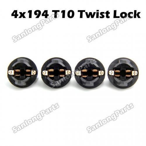 4x t10 194 168 instrument panel cluster light bulb lamp dashboard sockets plug