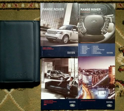 2012 range rover owners manual complete set with case