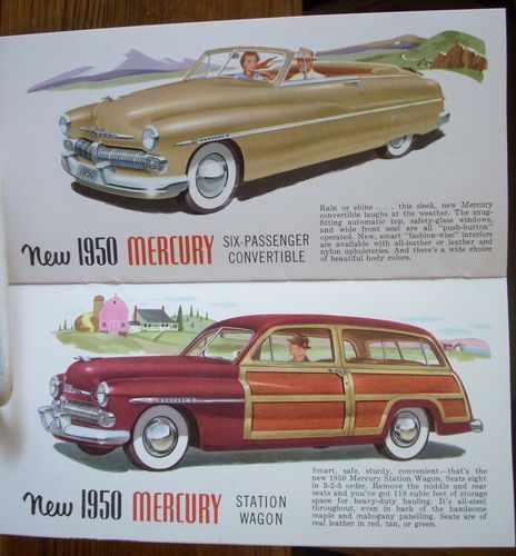 1950 50 mercury quick facts dealership sales folder