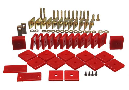 Energy suspension 8.4104r body mount set polyurethane red