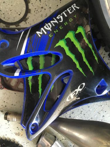 Monster energy yamaha yz125 2002-2014 blue radiator shrouds