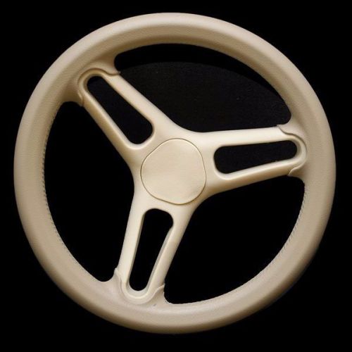 Custom marine 13 1/4 inch dark buck / light buck boat typhoon steering wheel