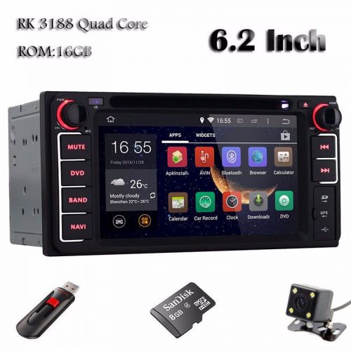 Wifi android 4.4.4 car gps stereo dvd player radio 1080p bt for toyota corolla