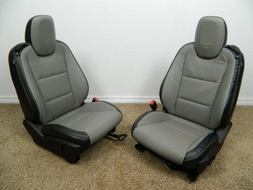 2010 2011 2012 2013 2014 2015 camaro ss black &amp; gray front heated leather seats