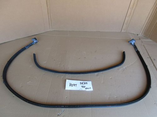 02 bmw m3 e46 convertible folding top compartment lid seals