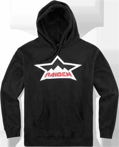 Icon raiden splintered hoody lg black