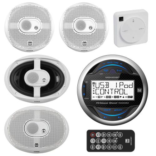 Am400w dual marine cd am fm usb radio, dual 6.5&#034; 120w speakers, marine antenna