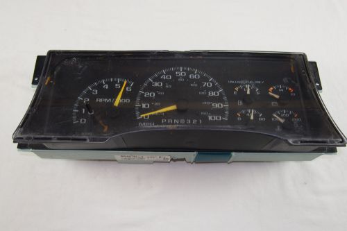 1995 1996 1997 1998 chevy k/c1500 silverado gauge instrument cluster w/ tach.