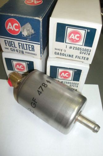 Gf478 camaro firebird   ac stainless steel oem gm fuel filter 25055003