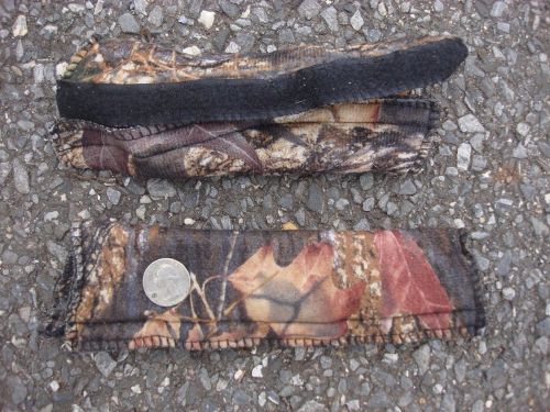 Two real tree camo camouflage seat belt cover covers velcro