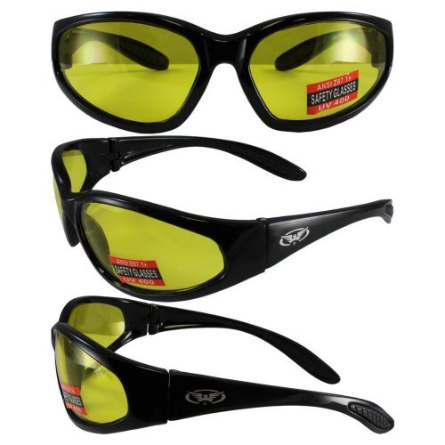 Hercules nylon black frame with yellow lenses wow