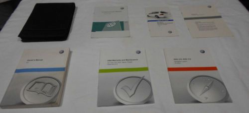 2012 volkswagen cc owner manual 6/pc set + navigation &amp; vw premium factory case