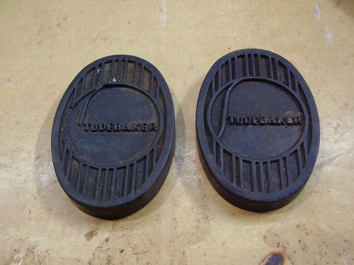 2 nos studebaker rubber pedal pads, clutch &amp; brake, nice cond. no reserve