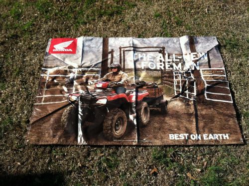 Honda foreman banner huge 71&#034; x 47&#034; best on earth the all-new foreman ranch farm