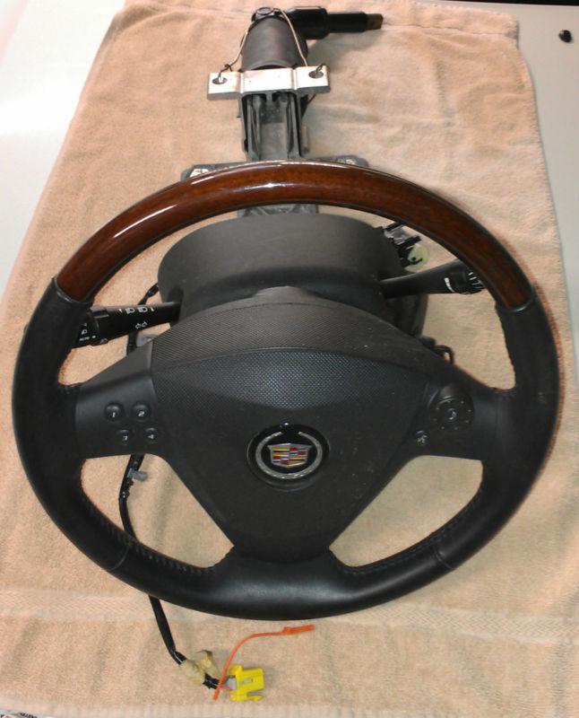 05 06 07 cadillac cts steering wheel, column, shaft, airbag, controls, wiring.