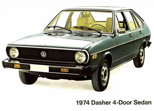 1974 volkswagen dasher 4-door sedan brochure -vw dasher 4-door sedan-volkswagen