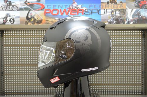 New hjc marvel cl-17 punisher motorcycle helmet black size medium