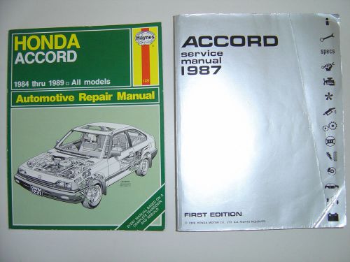Original honda accord factory service manual + haynes