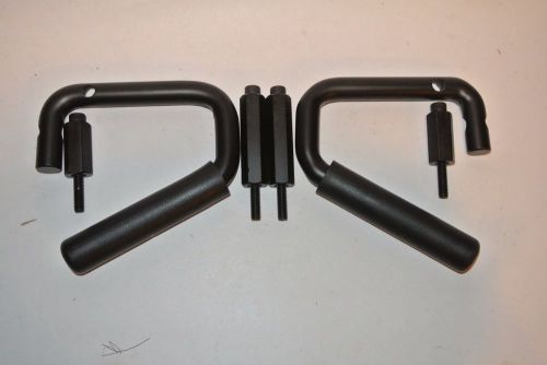 2007-2016 jeep wrangler jk front grab bar solid metal rubber handles 2 pc sahara