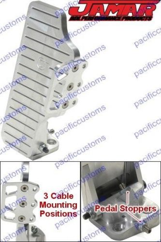 Jamar pro-x machined billet aluminum throttle pedal with side foot rest - buggy