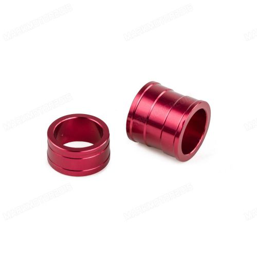 Red front wheel spacers for honda cr125r/250r 04-07 crf250r/450r 2002-2015