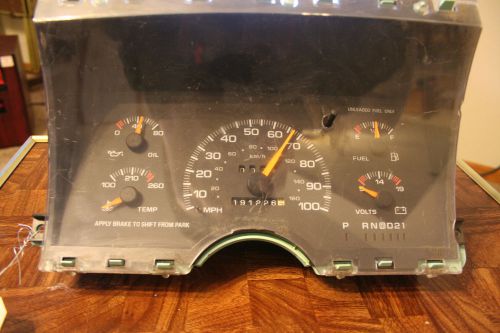 1994 1995 chevy astro &amp; gmc safari *191226 miles* instrument cluster gauges