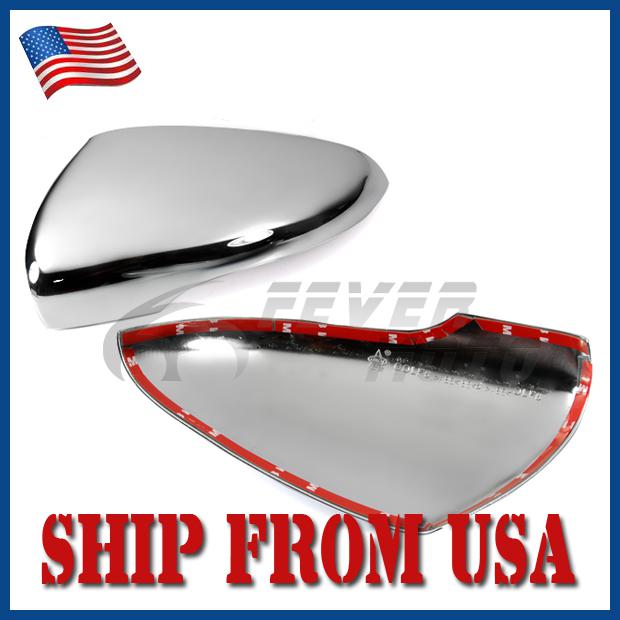 Usa triple chrome side mirror cover trims kits 09-12 vw touran goft brand new