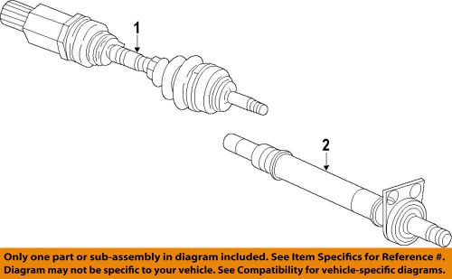 Chrysler oem 2015 200 front drive-axle assembly 52123849ab