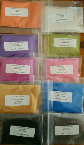 10 x 25 gram mixed candy pearl pigments. bulk buy  20 % off - #2