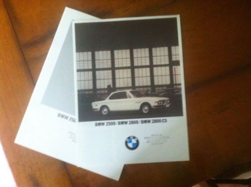 Bmw 2500 2800 2800cs brochures