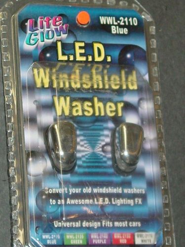 Lite glow, l.e.d. windshield washer, (blue) new