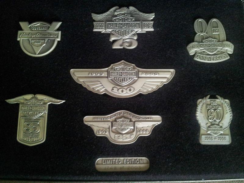 100th anniversary harley davidson medallion set