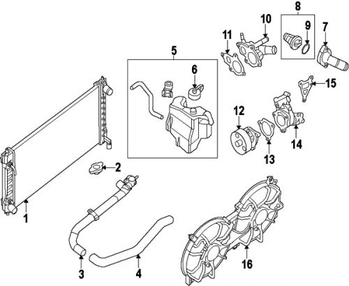 Nissan 21710ja800 genuine oem reservoir assy