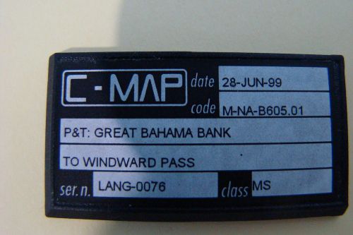 C-map chart card for p&amp;t:  great bahama bank to winward pass