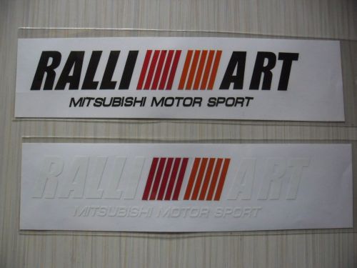 2 ralli art di-cut sticker decals, aftermarket racing sponsor