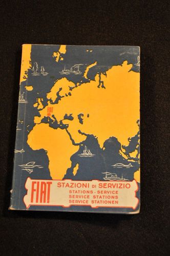 1950s fiat stazioni di servizio &#039;service stations guide world-wide&#039; very scarce