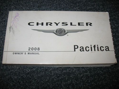 2008 chrysler pacifica owners manual