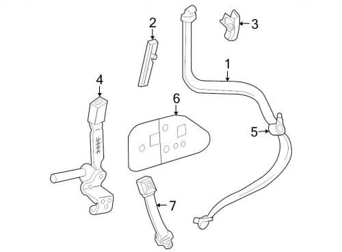 Ford oem seat belt lap and shoulder belt 2l2z78611b08aab image 1