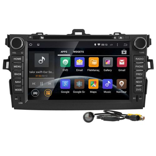 For toyota 2 din gps android 4.4 7&#039;&#039; car stereo radio dvd wifi 3g player+camera