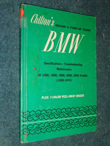 1959-1970 bmw  shop manual / chilton service book 60 61 62 63 64 65 66 67 68 69+