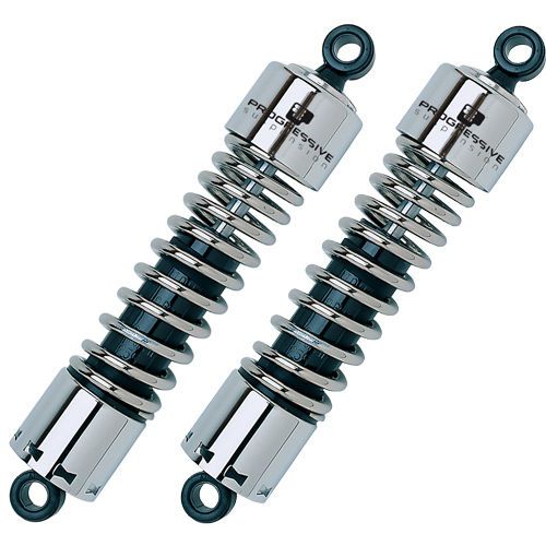 Progressive suspension 412 series rear shock 12.5&#034; chrome (412-4209c)