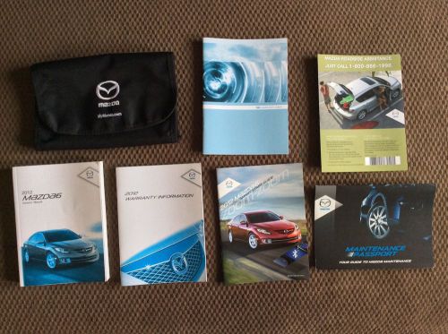 2012 mazda 6 owners manual set w/mazda case-fast free shipping!