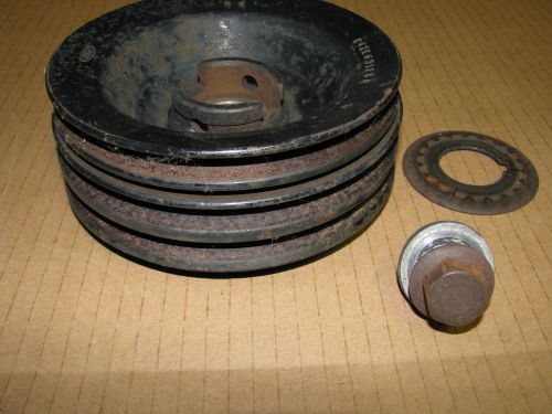 Merkur xr4ti mustang omc cobra oem crankshaft pulley 84-89 2.3l ford 3 groove