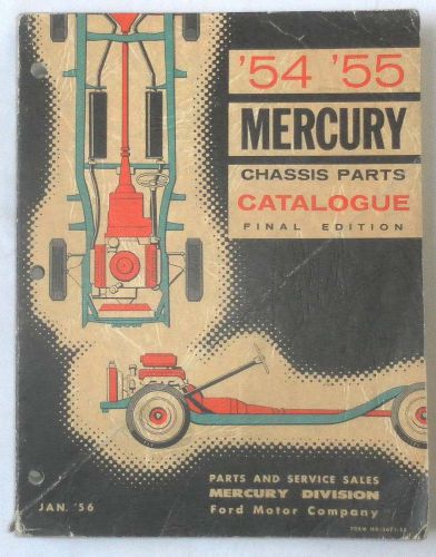 1954 - 1955 mercury chassis parts catalog book original