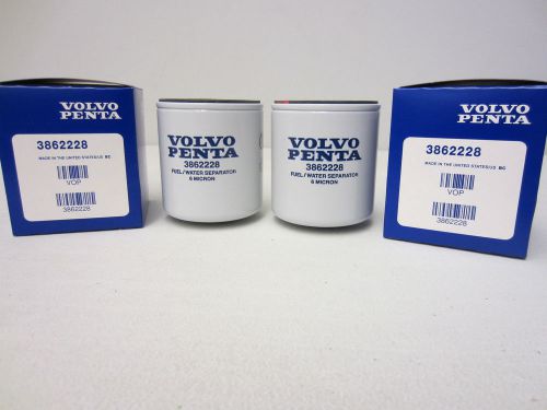 Volvo penta stern drive new oem fuel filter 3862228 two pack 3.0l-8.2l sx